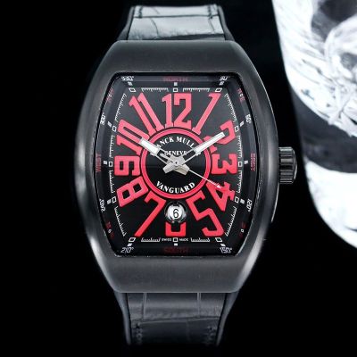 Franck Muller V45 SC DT Black / Silver / Gold steel case Diameter 54mm watch